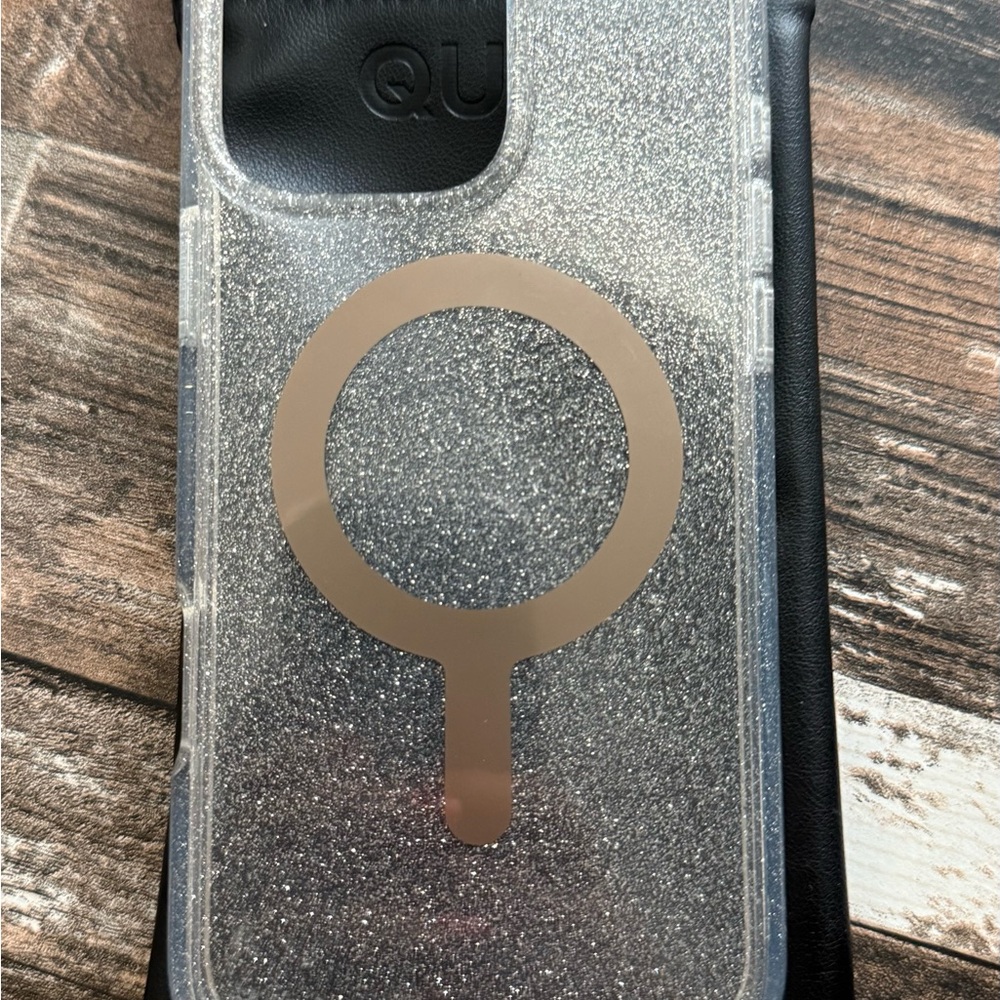 Speck Glitter Clear Case with Gold Ring